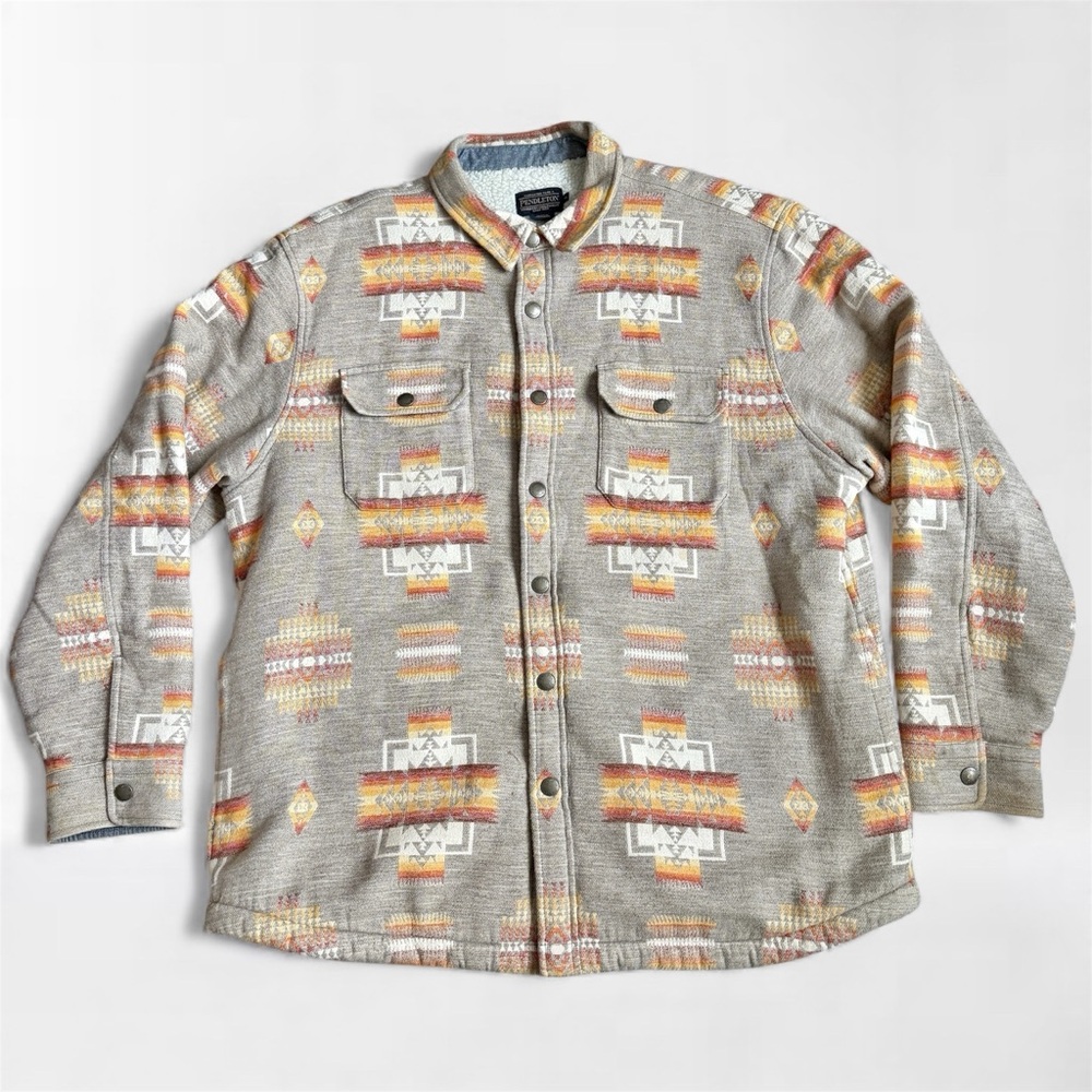 Pendleton Men’s Doublesoft Sherpa-Lined Shirt Jacket